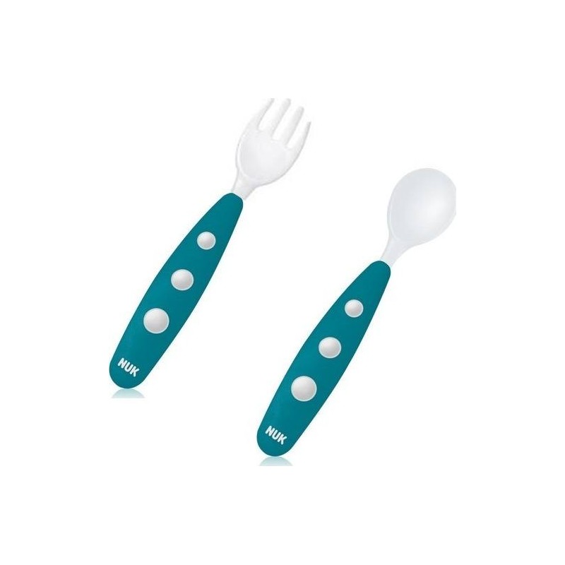 Nuk Easy Learning Σετ Κουτάλι - Πιρούνι Mini, 8m+