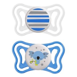 Chicco Physio Forma Light Blue Silicone 2pcs