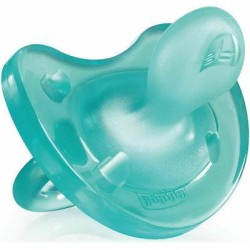 Chicco Πιπίλα Physio Soft, Όλο Σιλικόνη Σιέλ, 6-12m 1τμχ