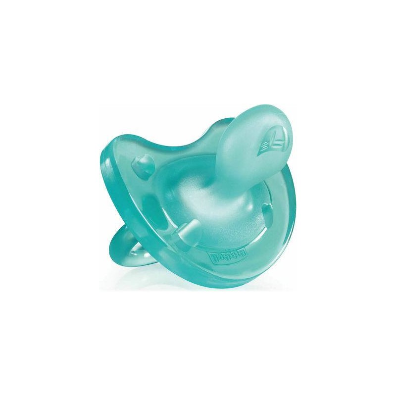 Chicco Pacio Physio Soft, All Silicone Blue, 6-12m 1pc