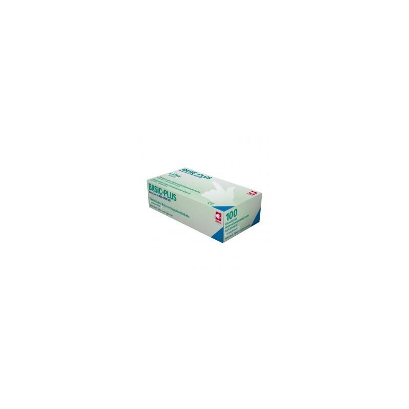 AMPri Basic Plus Latex Γάντια Λάτεξ με Πούδρα Λευκά 6-7 Small 100τμχ