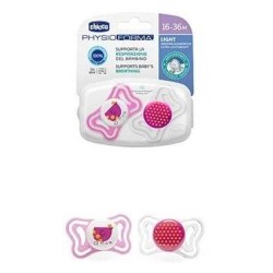 Chicco Πιπίλα PhysioForma Light Σιλικόνης Pink 16+ 2τμχ
