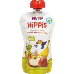 Hipp Hippis Φράουλα, Μπανάνα & Μήλο 100gr