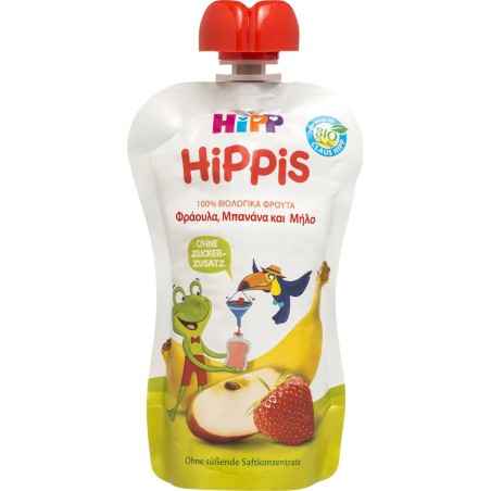Hipp Hippis Strawberry, Banana & Apple 100gr
