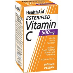 HEALTH AID Ester C 500mg Plus - 60 Tablets | Κρυολόγημα - Αγορά Online