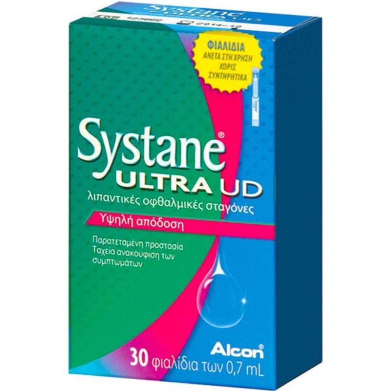Systane Ultra Λιπαντικές Οφθαλμικές Σταγόνες 30X0.7ml