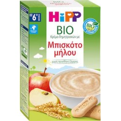 Hipp Βρεφική Κρέμα Μπισκότο Μήλο 6m+ 250gr