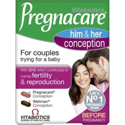 VITABIOTICS Pregnacare His and Her Conception 60 Tablets | Εξειδικευμένες Φόρμουλες - Αγορά Online