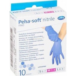 Hartmann Peha-soft Nitrile Fino Powder Free Gloves Μπλε 10τμχ