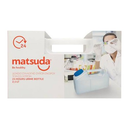 Matsuda Δοχείο Συλλογής Ούρων 24ωρου με Χερούλι 2500ml