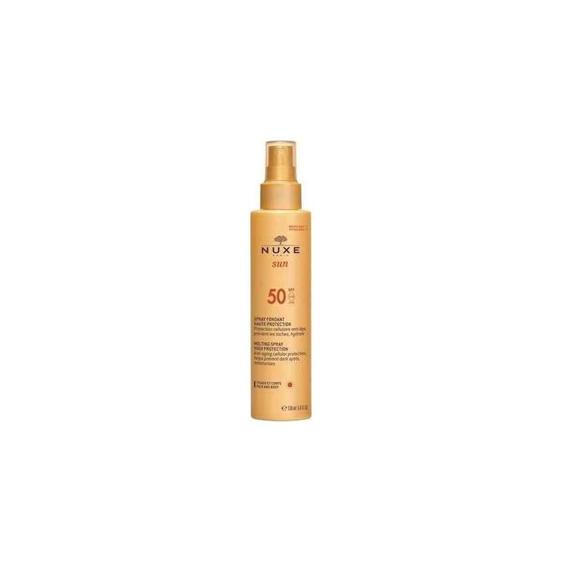 Nuxe Sun Milky Αδιάβροχη Αντηλιακή Κρέμα Προσώπου και Σώματος SPF50 σε Spray 150ml