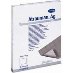 Hartmann Αποστειρωμένα Αυτοκόλλητα Επιθέματα Atrauman Ag 10x10cm 10τμχ
