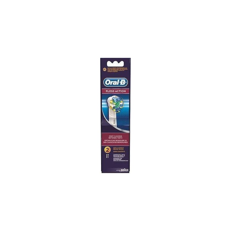 Oral-B Floss Action Ανταλλακτικές Κεφαλές για Ηλεκτρική Οδοντόβουρτσα 2τμχ