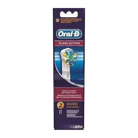 Oral-B Floss Action Ανταλλακτικές Κεφαλές για Ηλεκτρική Οδοντόβουρτσα 2τμχ