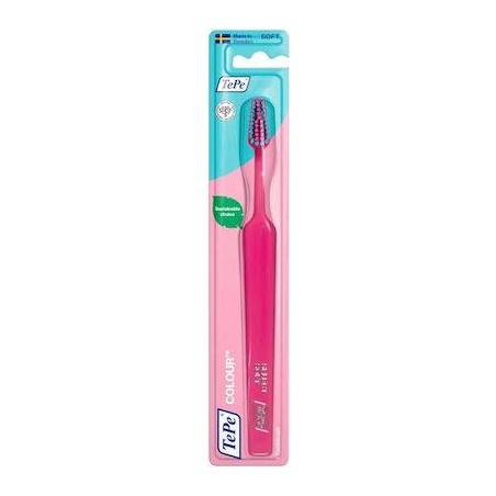 TePe Colour Select Soft Φούξια με Γαλάζιες & Ροζ Ίνες 1τμχ
