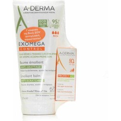 A-Derma Exomega Control Baume, 200ml & Protect AD Cream SPF50+, 5ml Σετ Περιποίησης