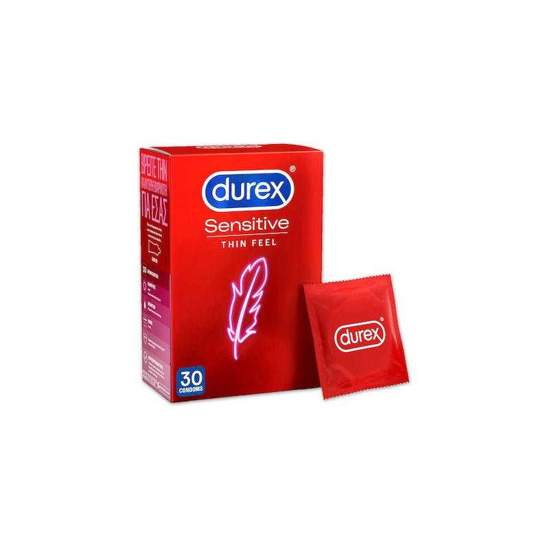 Durex Προφυλακτικά Sensitive Thin Feel 30τμχ