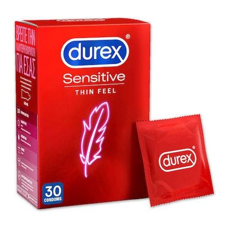 Durex Προφυλακτικά Sensitive Thin Feel 30τμχ