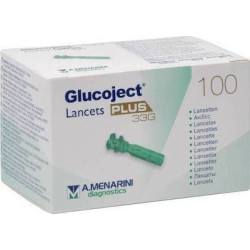 Menarini Glucoject Lancets Plus Σκαρφιστήρες 33G 100τμχ