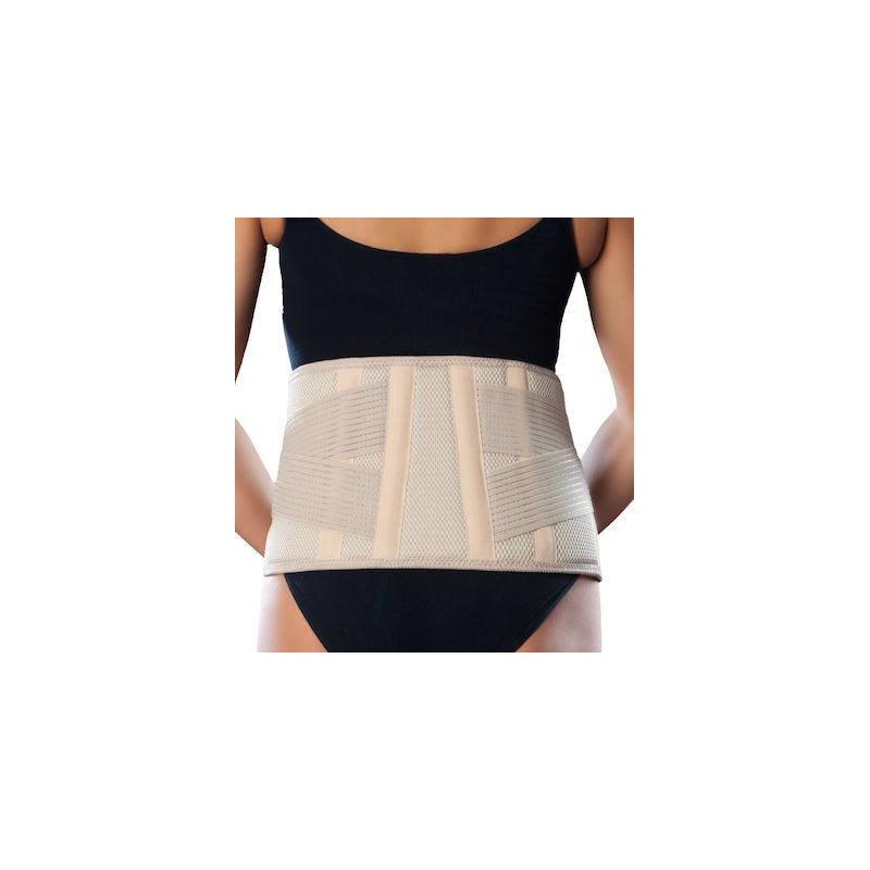 Anatomic Help 0192 Ελαστική Ζώνη Μέσης με Μπανέλες Ύψους 21cm σε Μπεζ χρώμα