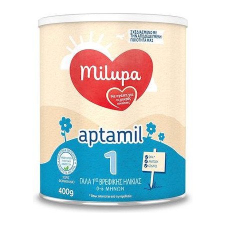 Milupa Γάλα σε Σκόνη Aptamil 1 0m+ 400gr