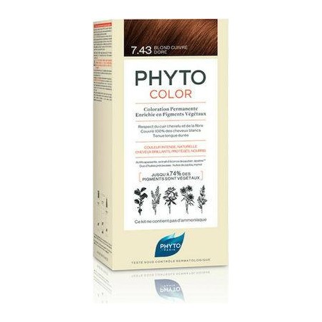 Phyto Phytocolor 7.43 Ξανθό Χρυσοχάλκινο 50ml