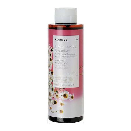 Korres Chamomile & Lactic Acid Intimate Area Cleanser Υγρό Καθαρισμού με Χαμομήλι και Αλόη 250ml