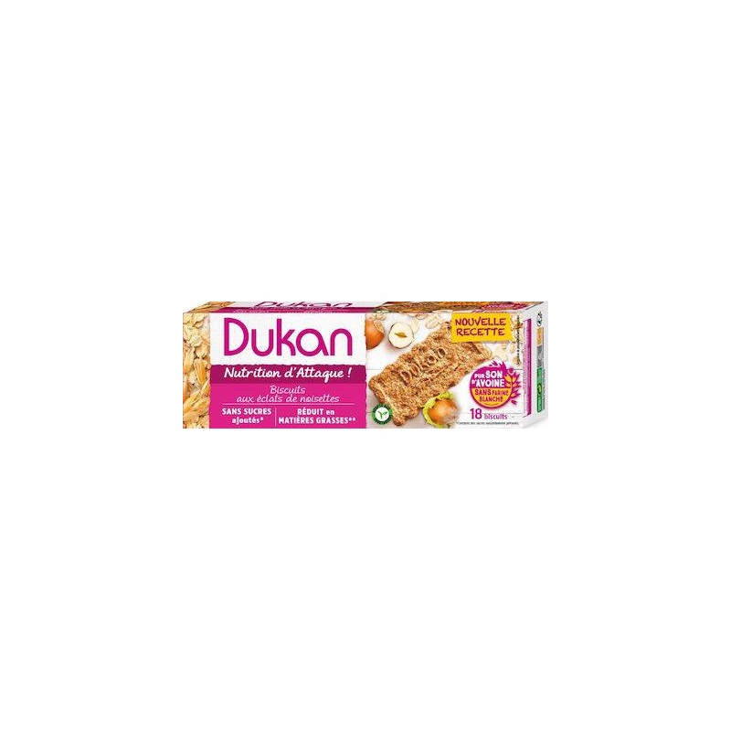 Dukan Μπισκότα Βρώμης με Φουντούκι Χωρίς Ζάχαρη 225gr