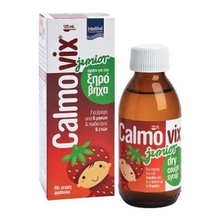 Intermed Calmovix Junior Σιρόπι για Παιδιά για Ξηρό Βήχα Φράουλα 125ml