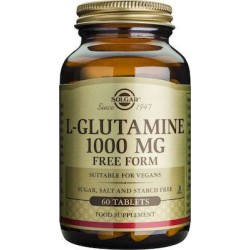 Solgar L-Glutamine 1000mg - Ενδυνάμωση πνευματικών λειτουργιών (60tabs)