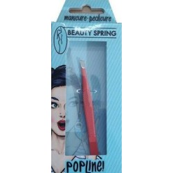 Beauty Spring Τσιμπιδάκι Φρυδιών με Λοξή Μύτη Πορτοκαλί
