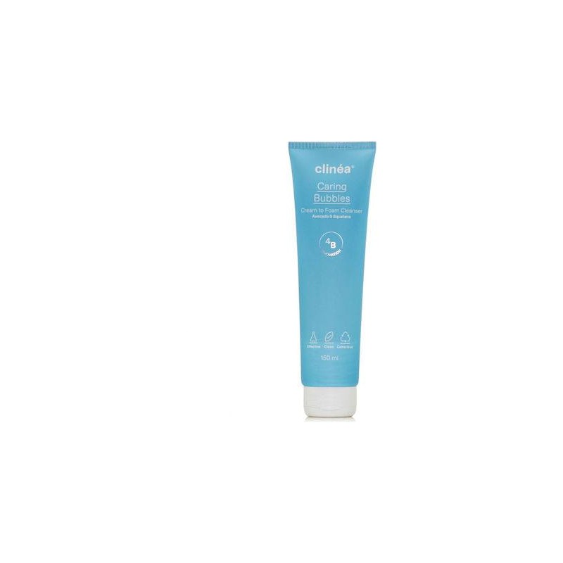 Clinea Caring Bubbles, Κρεμώδης Αφρός Καθαρισμού Προσώπου 150ml