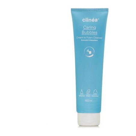 Clinea Caring Bubbles, Κρεμώδης Αφρός Καθαρισμού Προσώπου 150ml