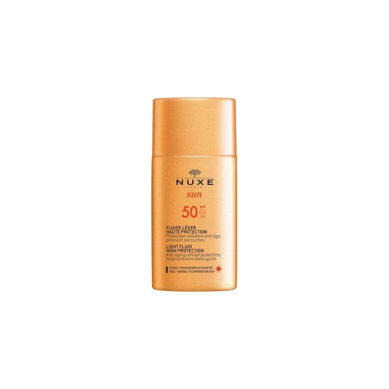 Nuxe Sun Αδιάβροχη Αντηλιακή Κρέμα Προσώπου SPF50 50ml