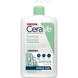 CeraVe Foaming Cleanser Gel Καθαρισμού για Κανονική - Λιπαρή Επιδερμίδα 1000ml