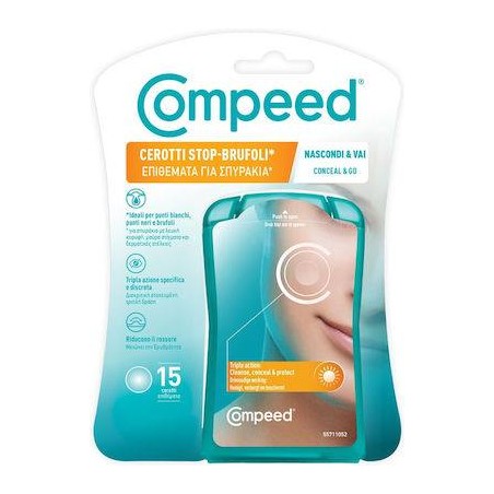 Compeed Cerotti Stop Brufoli Μάσκα Προσώπου για Καθαρισμό 15τμχ