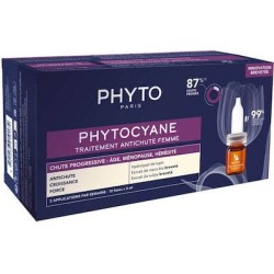 Phyto Phytocyane Traitement Chute Progressive Αμπούλες Μαλλιών κατά της Τριχόπτωσης για Γυναίκες 12x5ml
