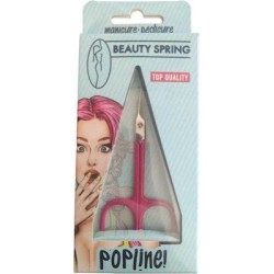 Beauty Spring Ψαλίδι Νυχιών 447 Νίκελ με Κυρτή Μύτη Μωβ