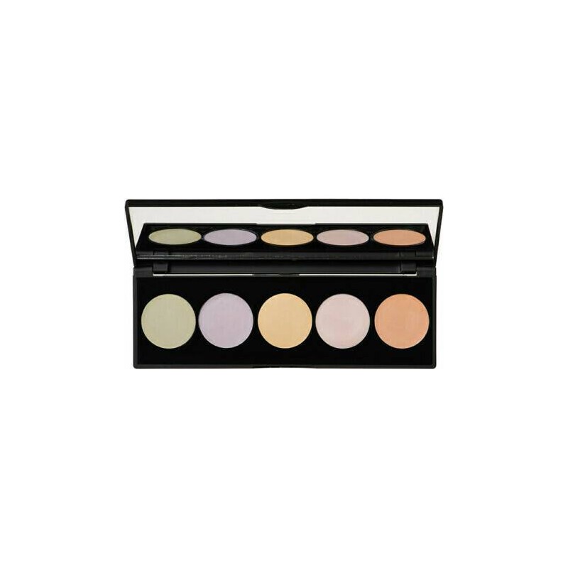 Korres Activated Charcoal Colour Correcting Pallet Παλέτα Διόρθωσης Χρώματος 5 Αποχρώσεις 5,5gr