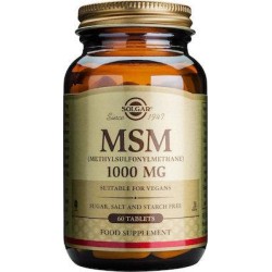 Solgar MSM Συμπλήρωμα για την Υγεία των Αρθρώσεων 1000mg 60 ταμπλέτες