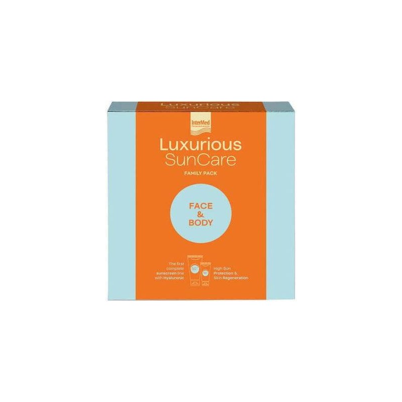 Intermed Luxurious Suncare Family Pack Σετ με Αντηλιακή Κρέμα Προσώπου & Αντηλιακό Γαλάκτωμα Σώματος