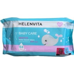 Helenvita Baby Care Wipes Sensitive Μωρομάντηλα με 99% Νερό, 64τεμ