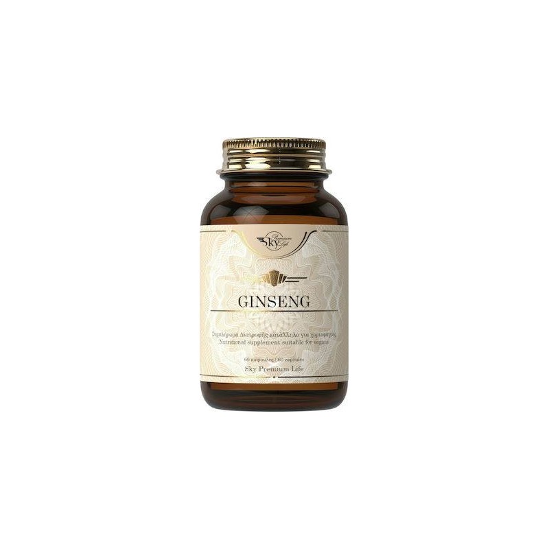 Sky Premium Life Ginseng Συμπλήρωμα Διατροφής για Τόνωση & Ευεξία, 60caps