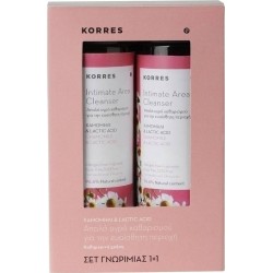 Korres Promo 1+1 Intimate Area Cleanser με Χαμομήλι & Lactic Acid 250ml & 250ml