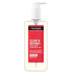 Neutrogena Clear & Defend Facial Wash Καθαριστικό Προσώπου Για Αντιμετώπιση Της Ακμής 200ml.