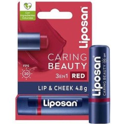 Liposan Caring Beauty Red SPF30 Ενυδατικό Βάλσαμο Χειλιών 4,8gr